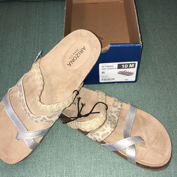 Arizona Jean Co-NWT-Woman’s Slip on Footbed Sandals-Size 10 Medium - Picture 10 of 13